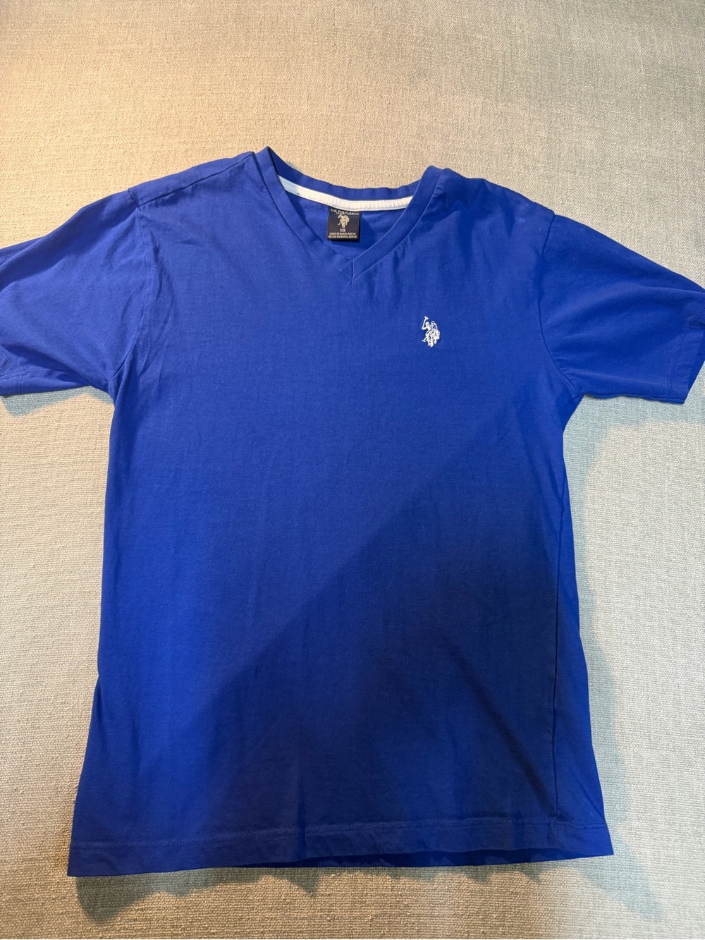 U.S. Polo Assn. Royal Blue V-Neck Short Sleeve Tee
